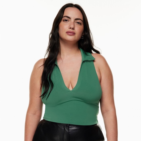 Babaton Tops - Aritzia Babaton Kelly Green Contour Polo Tank Medium